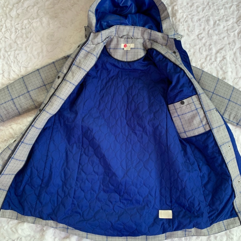 Boden Gray Check Suki Rain Coat - Picture 8 of 13